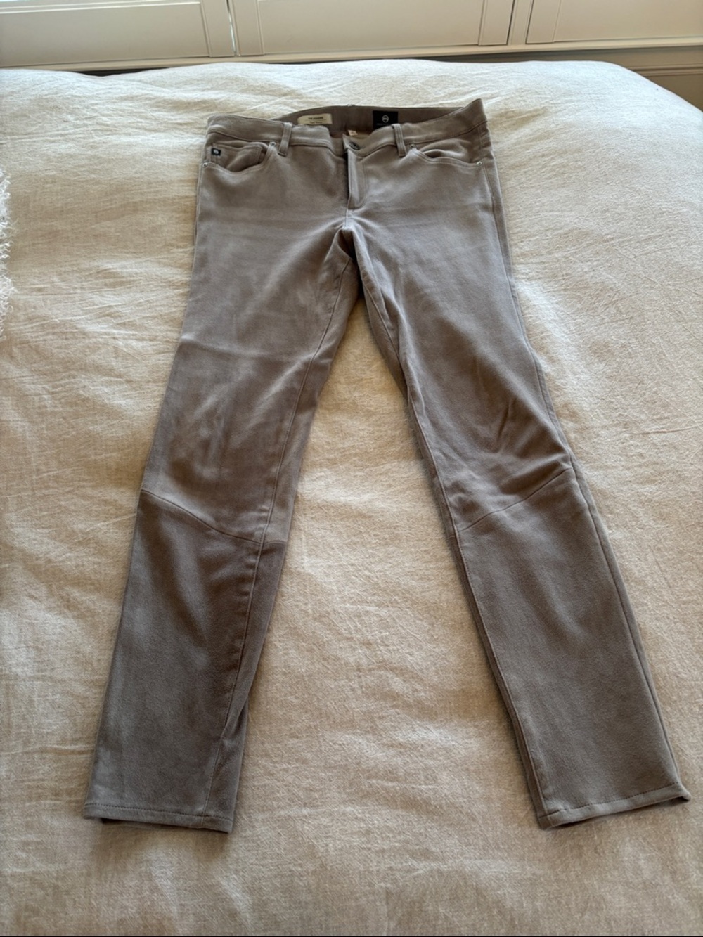 AG suede pants